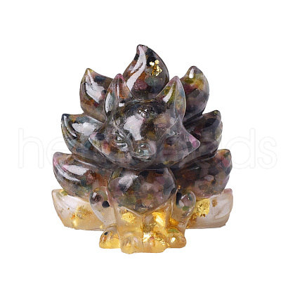 Resin Nine-tailed Fox Figurines PW-WG24723-02-1