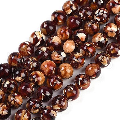 Sythetic Amber Beads Strands X1-G-M199-02B-1
