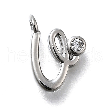 Brass Micro Pave Cubic Zirconia Pendants KK-B132-12P-U-1