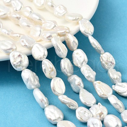 Baroque Natural Keshi Pearl Beads Strands PEAR-B004-14A-01A-1