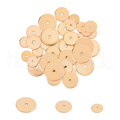 Unicraftale PVD Vacuum Plating 304 Stainless Steel Spacer Beads STAS-UN0011-35G-1