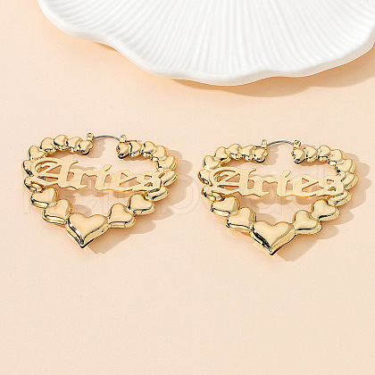 Alloy Hoop Earrings WG15DC6-01-1