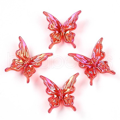 Transparent Acrylic Beads OACR-N137-74F-1