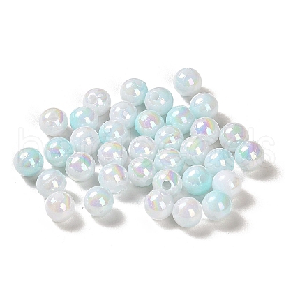 Opaque Acrylic Beads X-OACR-Z016-01B-02-1