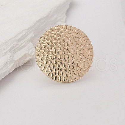Geometric Texture Zinc Alloy Adjustable Finger Rings for Women US6150-1-1
