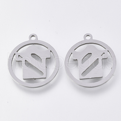 Tarnish Resistant 201 Stainless Steel Pendants STAS-S110-071P-1