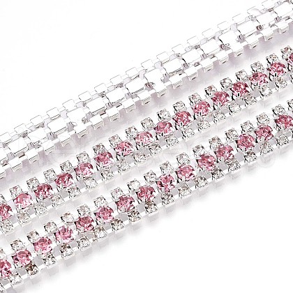 Iron Rhinestone Cup Chains CH-T006-04S-08-1