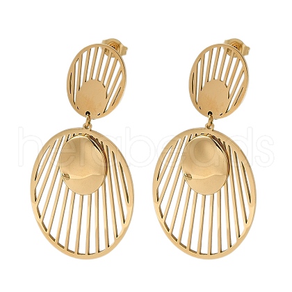 Stainless Steel Stud Earrings for Women EJEW-C110-04G-1