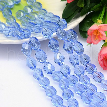 Faceted Polyhedron Imitation Austrian Crystal Bead Strands G-M190-13x10mm-14A-1