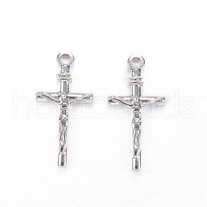 201 Stainless Steel Pendants STAS-N0014-35P-1