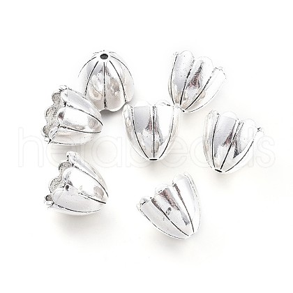 Tibetan Style Alloy Bead Caps PALLOY-F262-021AS-1