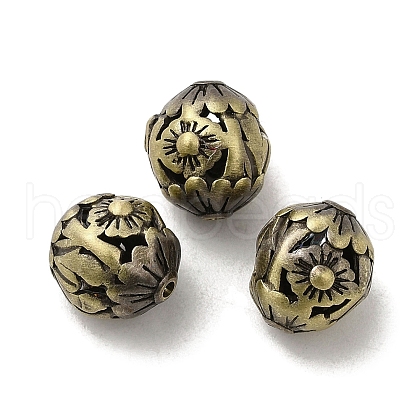 Tibetan Style Rack Plating Brass Beads KK-Q805-42AB-1