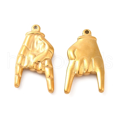 Ion Plating(IP) 304 Stainless Steel Pendants STAS-Q001-05G-1
