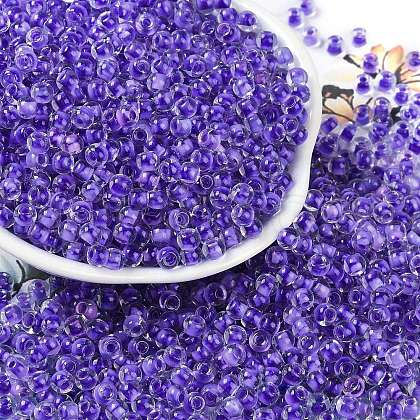 Transparent Inside Colours Glass Seed Beads X1-SEED-A032-04A-1