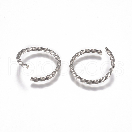 304 Stainless Steel Twisted Jump Rings STAS-L234-138C-1