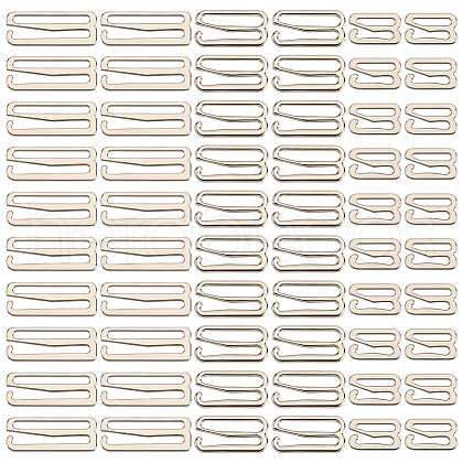 Gorgecraft 60Pcs 3 Style Number 9 Shaped Alloy Bra Strap Hooks for Sewing DIY-GF0009-30P-1