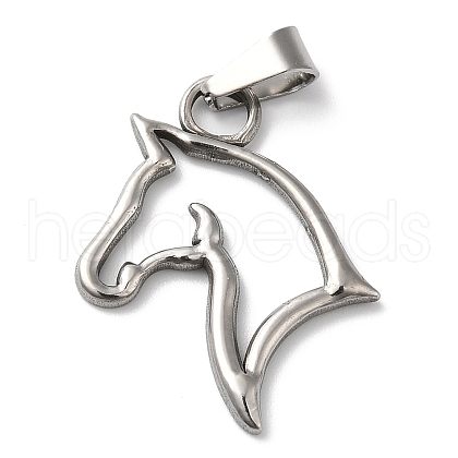 304 Stainless Steel Pendants STAS-D069-03P-1