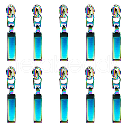 Gorgecraft 14Pcs Rectangle #5 Zinc Alloy Replacement Zipper Sliders FIND-GF0005-70B-1