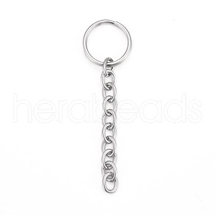 Tarnish Resistant 304 Stainless Steel Split Key Rings X-STAS-G214-03P-1