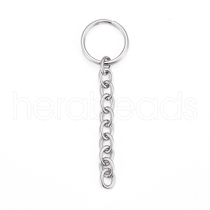 304 Stainless Steel Split Key Rings X-STAS-G214-03P-1