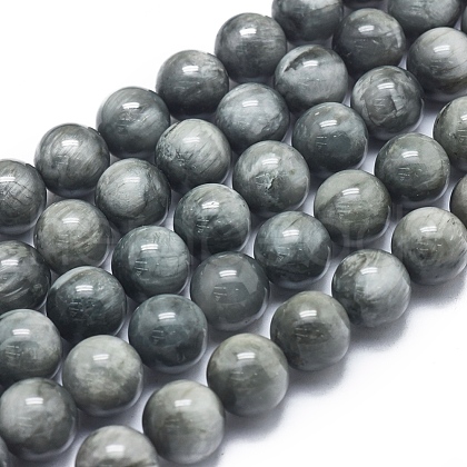 Natura Hawk's Eye Beads Strands G-D0001-22B-10mm-1