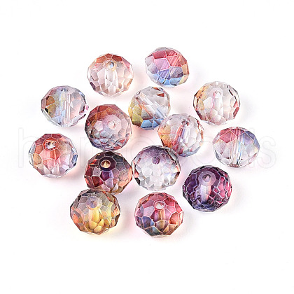 Baking Painted Transparent Glass Beads GLAA-N011-10mm-01-1