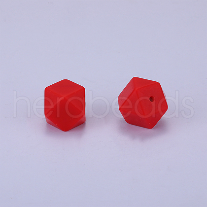 Hexagonal Silicone Beads SI-JX0020A-25-1