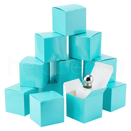 Square Kraft Paper Necklace Earring Storage Gift Boxes CON-WH0095-90A-02-1