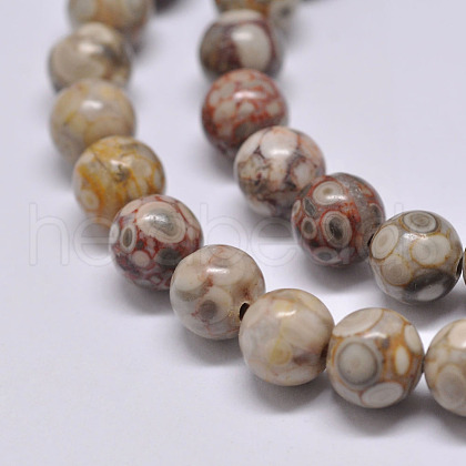 Natural Maifanite/Maifan Stone Beads Strands X-G-F353-4mm-1