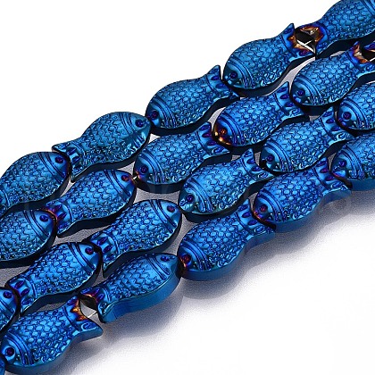 Electroplate Glass Beads Strands EGLA-T025-03C-1