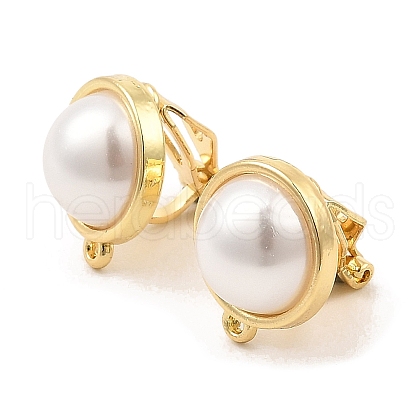 Alloy Clip-on Earring Findings FIND-L015-012B-G-1