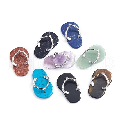 Mixed Gemstone Pendants G-E566-04-1