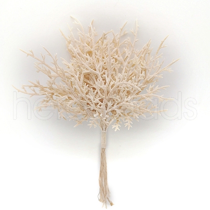 Plastic Artificial Frost Leaves for Wedding Christmas Decoration PW-WG0DC57-05-1