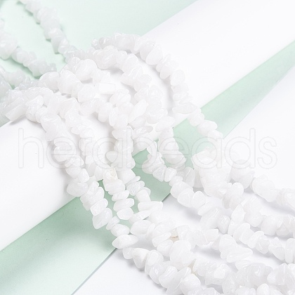 Natural White Jade Beads Strands G-F703-02-1