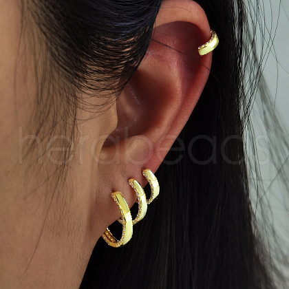 4 Pcs Stylish S925 Sterling Silver Hoop Earrings WS2635-1-1