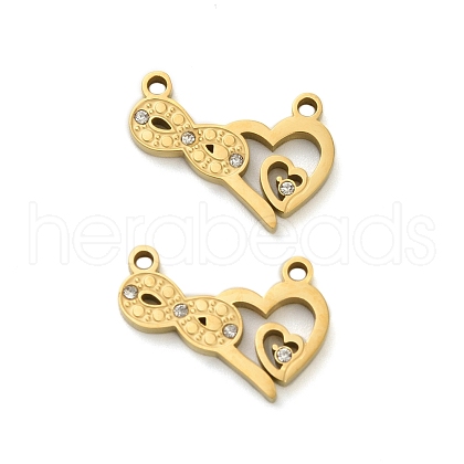 304 Stainless Steel Pendants STAS-A118-01C-G-1