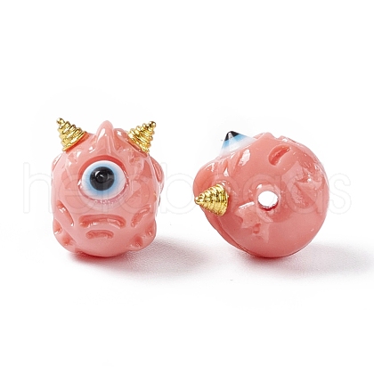 Halloween Opaque Resin Beads RESI-F033-01D-1