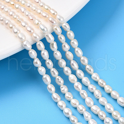 Natural Cultured Freshwater Pearl Beads Strands PEAR-N012-03Q-01-1