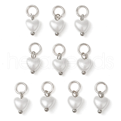 ABS Imitation Pearl Charms PALLOY-JF03222-01-1