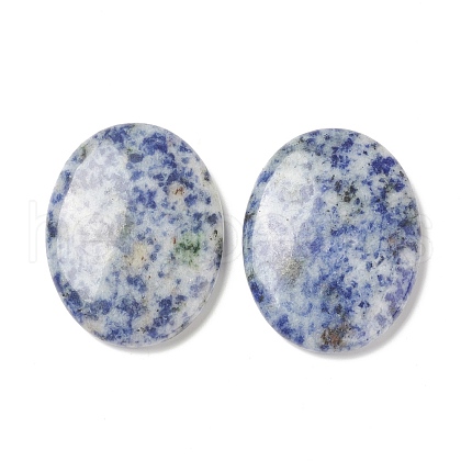 Mother's Day Gifts Natural Blue Spot Jasper Worry Stone for Anxiety Therapy G-B036-01N-1