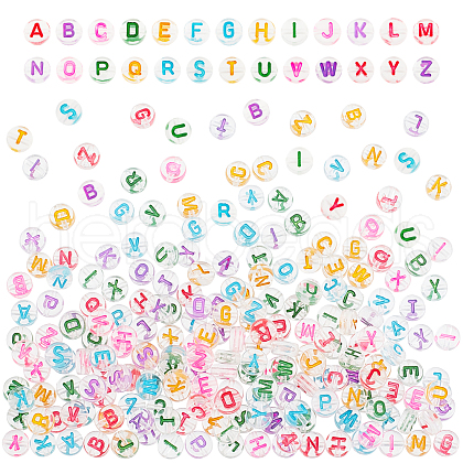   1040Pcs 26 Style Transparent Clear Acrylic Beads MACR-PH0001-45-1