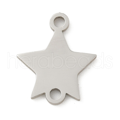 201 Stainless Steel Laser Cut Connector Charms STAS-R133-02P-13-1
