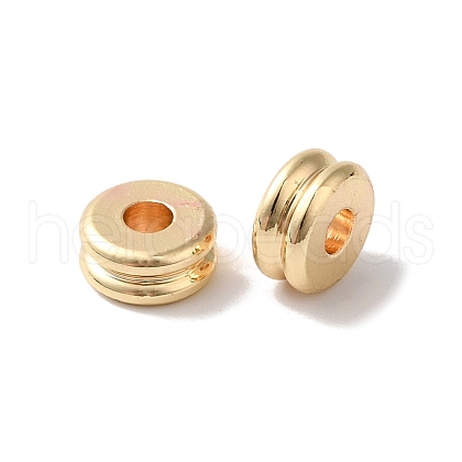 Rack Plating European Brass Beads KK-K381-19G-02-1