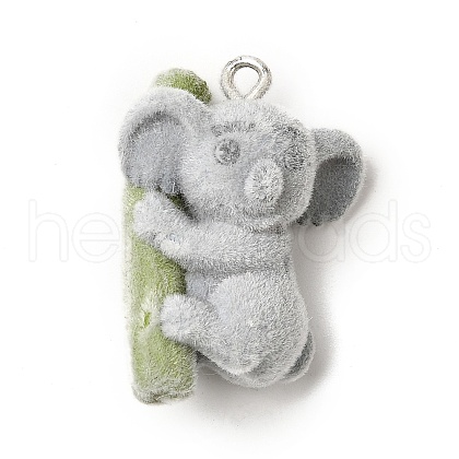 Flocky Resin Pendants FIND-I044-30-1