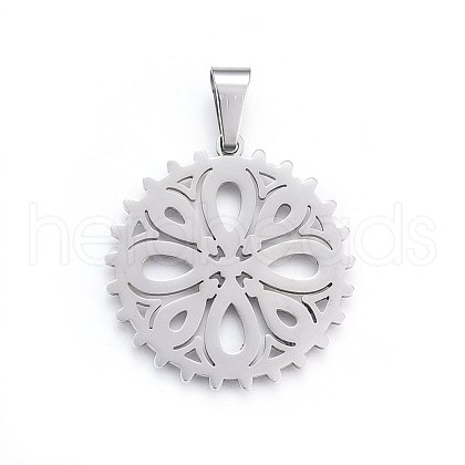 Non-Tarnish 304 Stainless Steel Pendants STAS-P209-20P-1