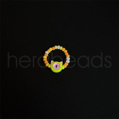 Glass Finger Rings for Women Girls FS-WG674B1-05-1