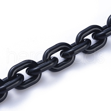 Acrylic Handmade Cable Chains AJEW-JB00527-02-1