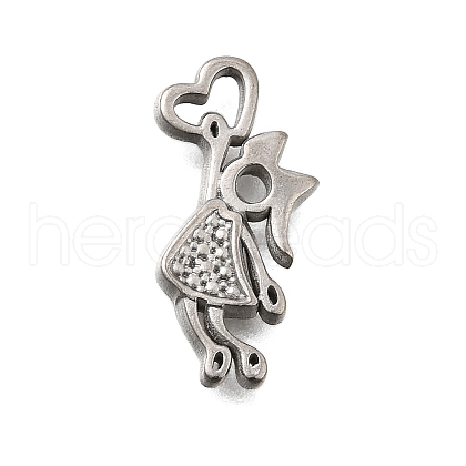 304 Stainless Steel Pendants STAS-Q362-01A-P-1