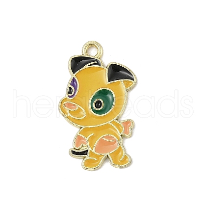 Alloy Enamel Pendants ENAM-D301-01G-11-1