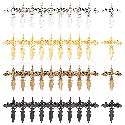 ARRICRAFT 40Pcs 4 Styles Alloy Pendants FIND-AR0004-12-1